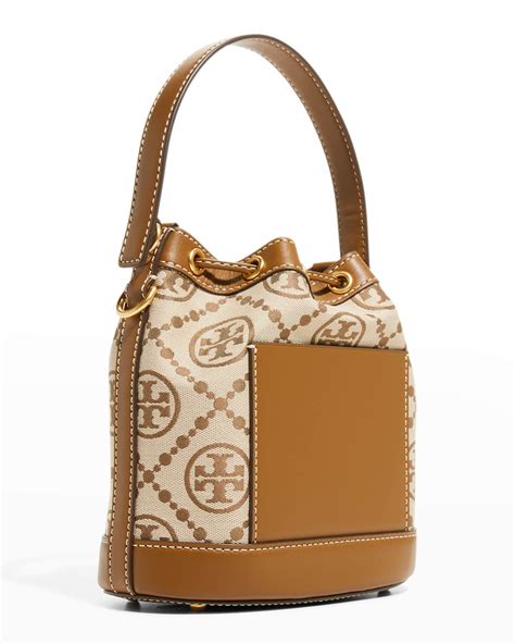 Tory Burch T Monogram Jacquard Crossbody Bucket Bag Neiman Marcus