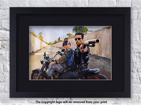 Laminated Posters The Terminator Framed Black Mounted Art Print