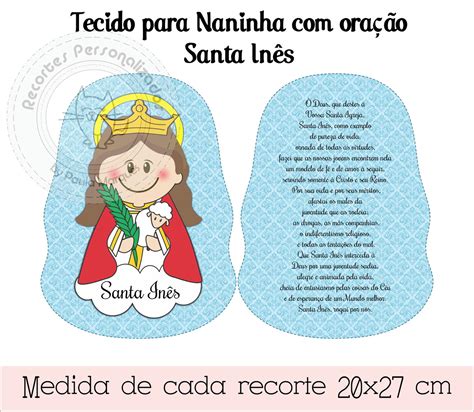 Recorte Em Tecido Naninha P Santa In S Elo Produtos Especiais