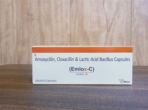 Emlox C Amoxycillin Cloxacillin Lactic And Bacillius Capsules