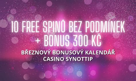 Získej 10 free spinů bez podmínek bonus 300 Kč u Synottipu Vyhraj cz