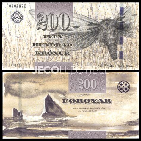 Jual Faroe Islands 200 Kronur Uang Kertas Asing Di Lapak Jecollectible