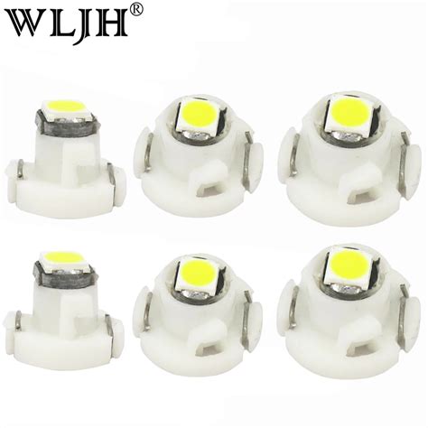 WLJH 10x Neo Wedge T3 T4 2 T4 7 Led 3030 SMD Car Climate Control AC