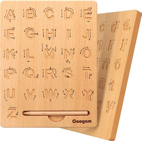 Hautton Magnetic Letters Board In Alphabet Letter Tracing Board