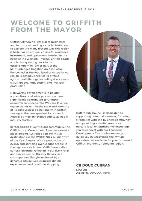 Griffith City Investment Prospectus 2024 by Griffith City Council - Issuu