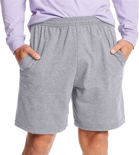 Hanes Mens Jersey Short With Pockets Mx Ropa Zapatos Y