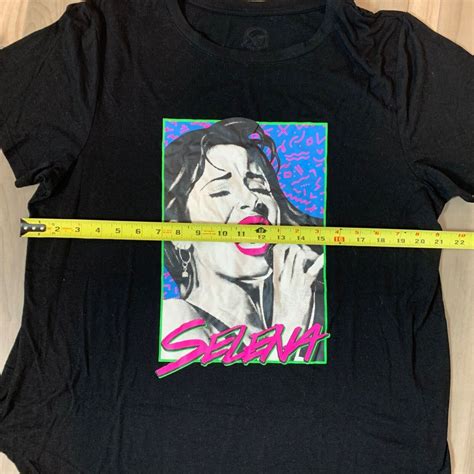 Selena Quintanilla Black Printed Short Sleeve T Shirt Gem