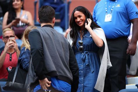 Meghan Markle Wore A Denim Jcrew Dress To The Us Open—and Its Still In Stock Glamour