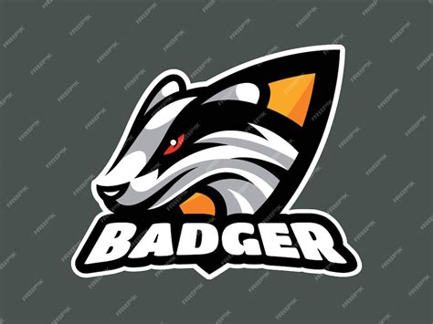 Premium Vector Badger Head Mascot Logo Template Vector Illustration