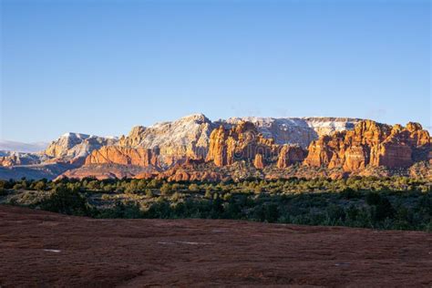 Red Rock Sunset in Sedona stock image. Image of clouds - 168476841