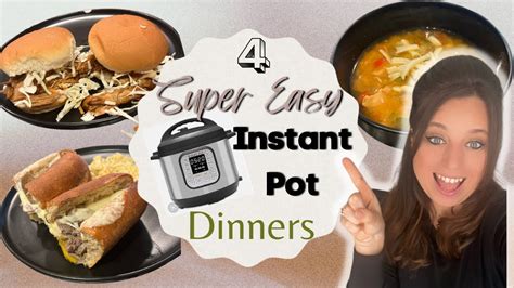 4 Quick And Easy Instant Pot Recipes For Busy Weeknight Dinners Instant Pot Recipes For