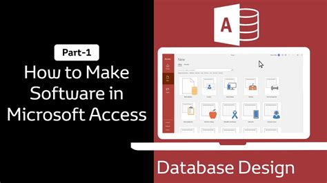 How To Make Software In Microsoft Access Part Youtube