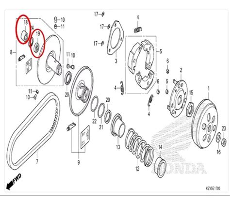 Rolamento Polia Embreagem Vari Vel Cvt Pcx C Par