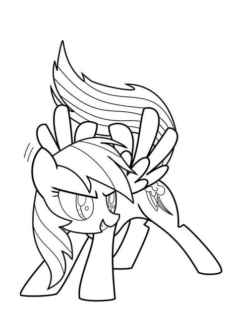 Dibujos De Rainbow Dash Para Colorear Para Colorear Pintar E