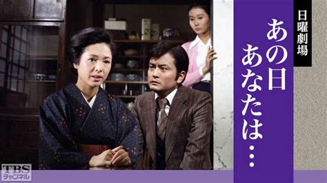 日曜劇場「あの日あなたは…」｜ドラマ・時代劇｜tbsチャンネル Tbs