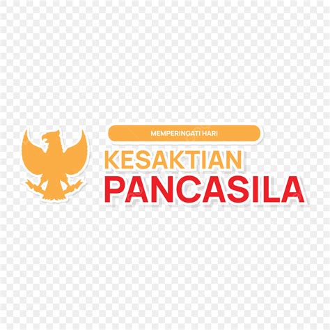 Selamat Hari Kesaktian Pancasila 1 Oktober Vector Art Kesaktian