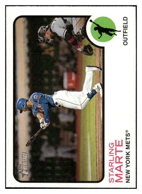 Starling Marte Topps Heritage High Number Mlb Mets Id