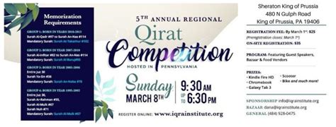 5th Annual Regional Qirat Competition – Iqra Institute