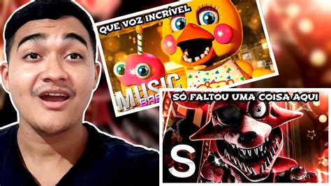 Reagindo A 2 Em 1 Foxy Five Nights At Freddy S Noite De Terror