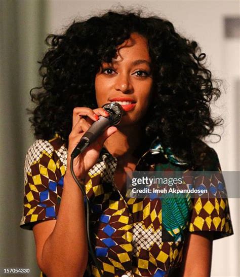 Solange Knowles True Album Party At Sonos Studio Photos and Premium ...