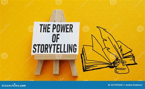 The Power Of Storytelling Is Shown Using The Text Stock Photo Image