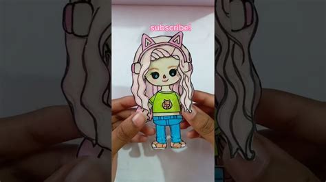 Julia Gisella Toca Boca Drawing Paperdiy Shorts Juliagisella Viral