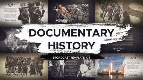 Documentary History | Broadcast Template Kit :: Behance