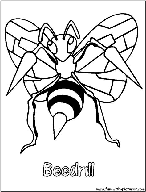 Beedrill Coloring Pages Coloring Home