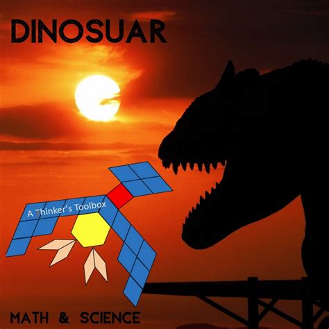 Dinosaur Pattern Block Mat Printables & Worksheets - Etsy