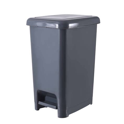 Superio Slim Trash Can with Foot Pedal – 4 Gallon Step-On Trash Can