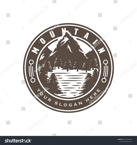 Mountain Park Logo Design Template Vector Stock Vector Royalty Free