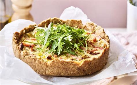 Quiche Met Haver Notenbodem Ricotta Prei En Ham Libelle Lekker