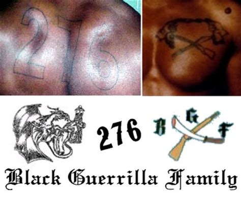 Black Guerilla Family Tattoos