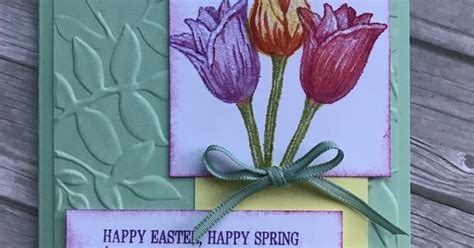 Karenscardkorner Stampin Up Timeless Tulips Thinking Of You Easter Card