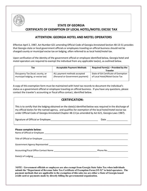 Georgia Hotel Tax Form ≡ Fill Out Printable Pdf Forms Online