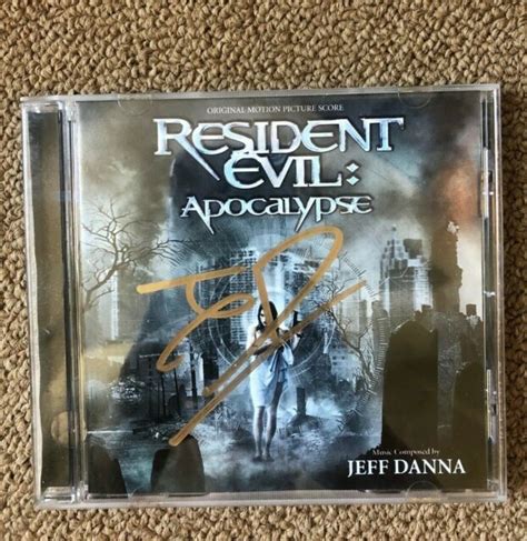 Resident Evil 2 Apocalypse Ost Cd Score By Jeff Danna Signed Ebay