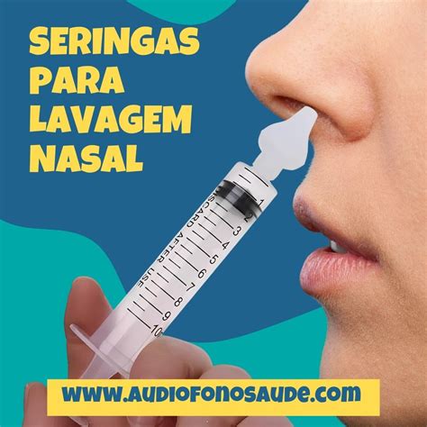 Seringas Para Lavagem Nasal Audiofono Sa De