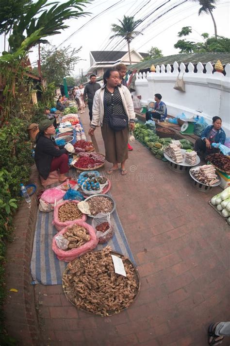 Vegetable Vendors At The Morning Market Which Is One Of The Largest