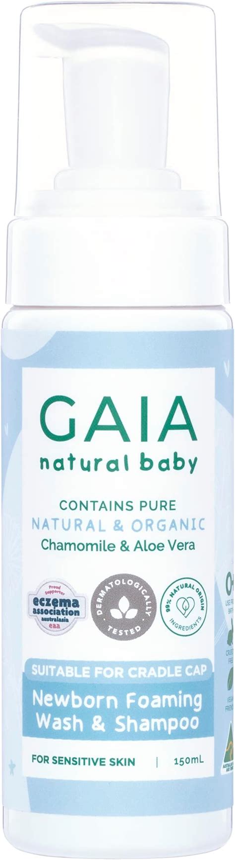 Gaia Natural Baby Hair And Body Wash Certified Natural Suitable For