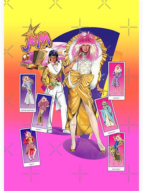 Jem And The Holograms Glitter N Gold Remaster Spiral Notebook