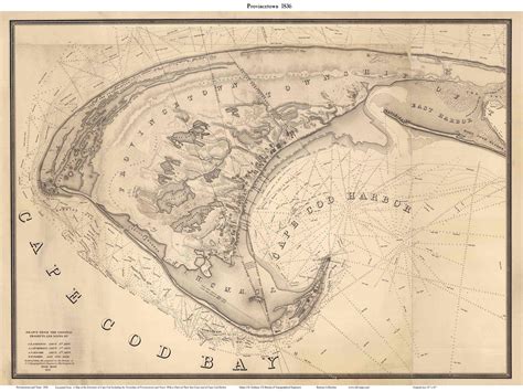 Map of Provincetown Massachusetts 1858