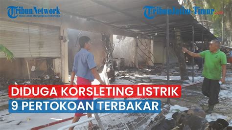 Sebanyak Pertokoan Di Sekitar Ponpes Pamekasan Terbakar Diduga