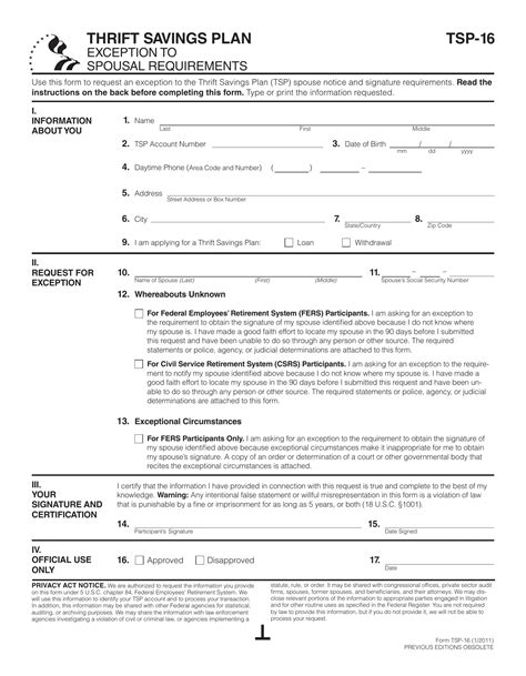 Tsp Forms