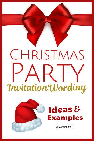 Christmas Potluck Invitation Wording