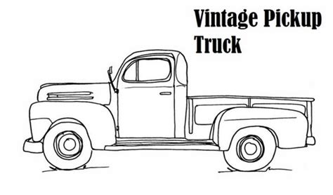 Pickup Truck Coloring Pages Printable Pdf