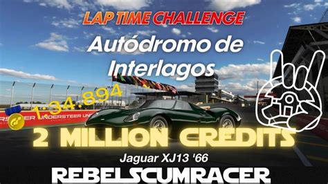 LAP TIME CHALLENGE Jaguar XJ13 Autodromo De Interlagos 2 MILLION