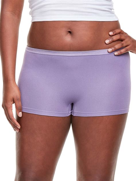 Hanes Womens Comfort Flex Fit Seamless Boyshort Underwear 6 Pack