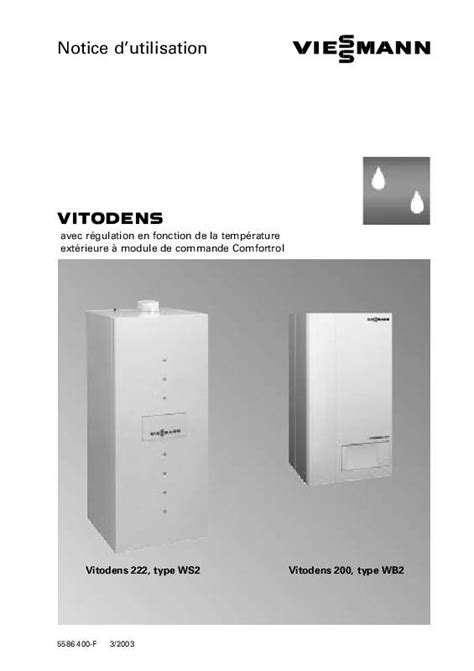 Notice Viessmann Vitodens Chaudi Re Trouver Une Solution Un