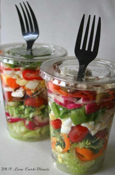 Ensalada En Vasos Perfecta Para Una Reunión O Para Llevar Comida