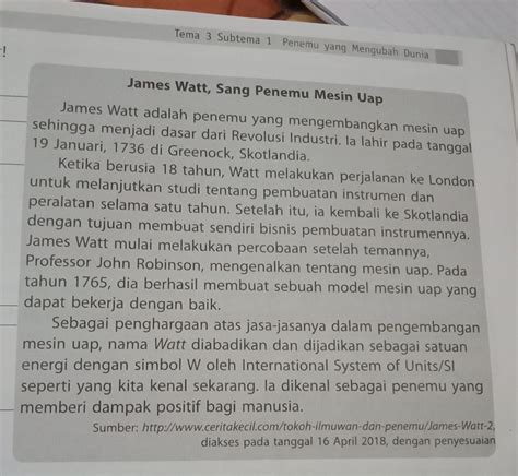 Biografi James Watt Dalam Bahasa Indonesia Lukisan